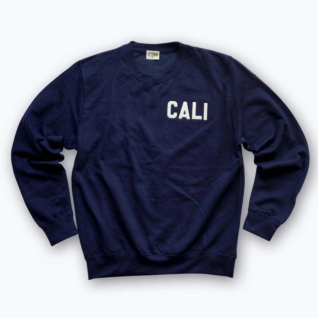 Personalized Adult Crew Neck Sweatshirt with Felt Letters
