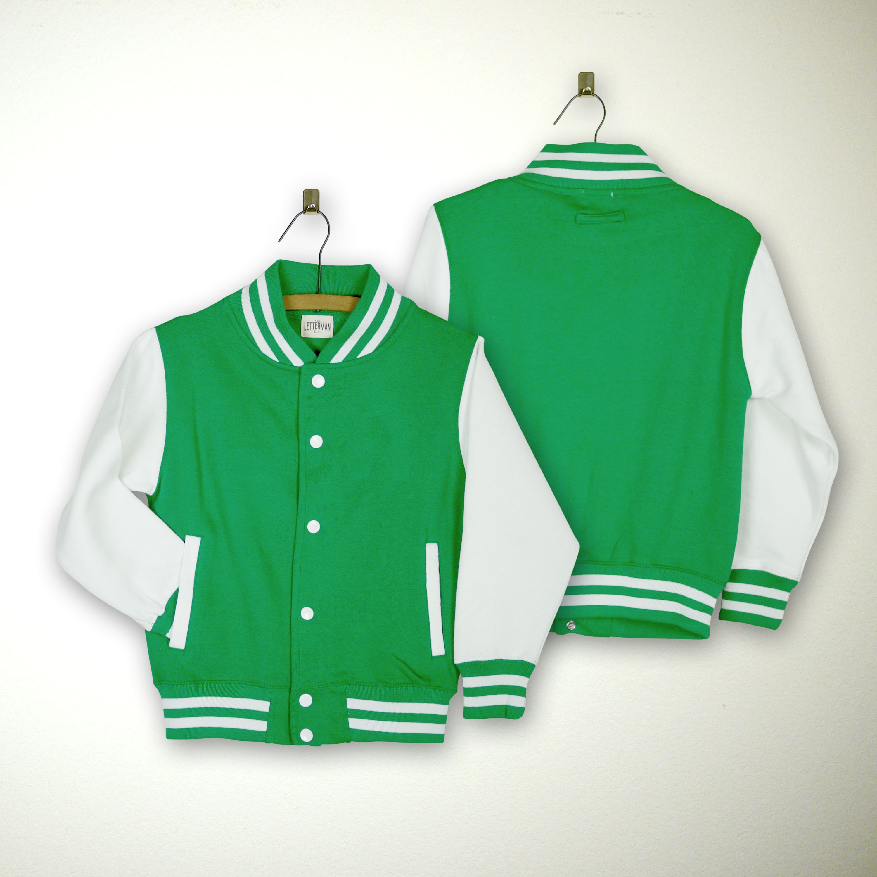 ShopZoo Wildlife Ally Infant Varsity Jacket - Green 3M