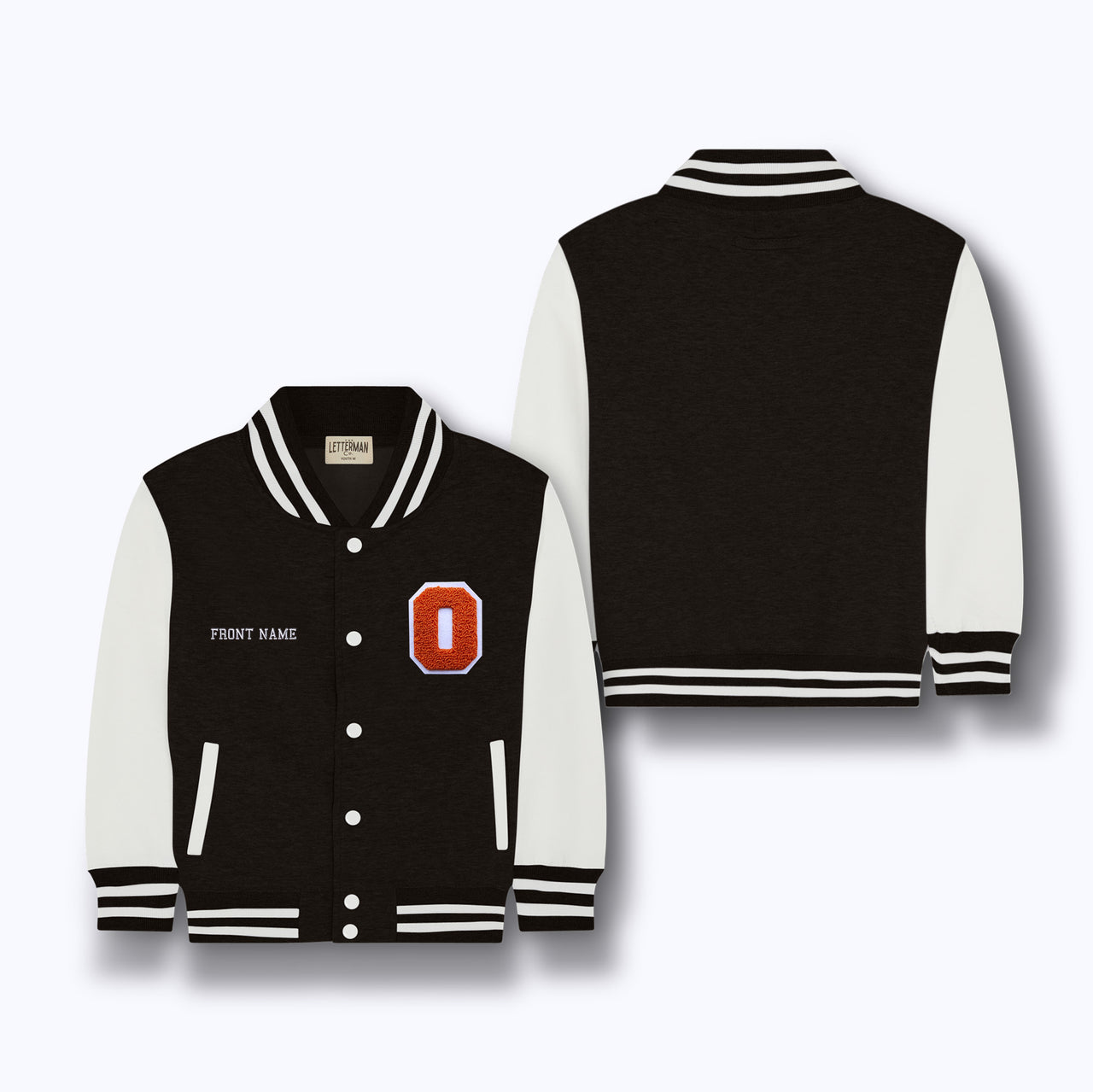 TEAM ORANGE CHIEFS Varsity Jacket BLACK/WHITE