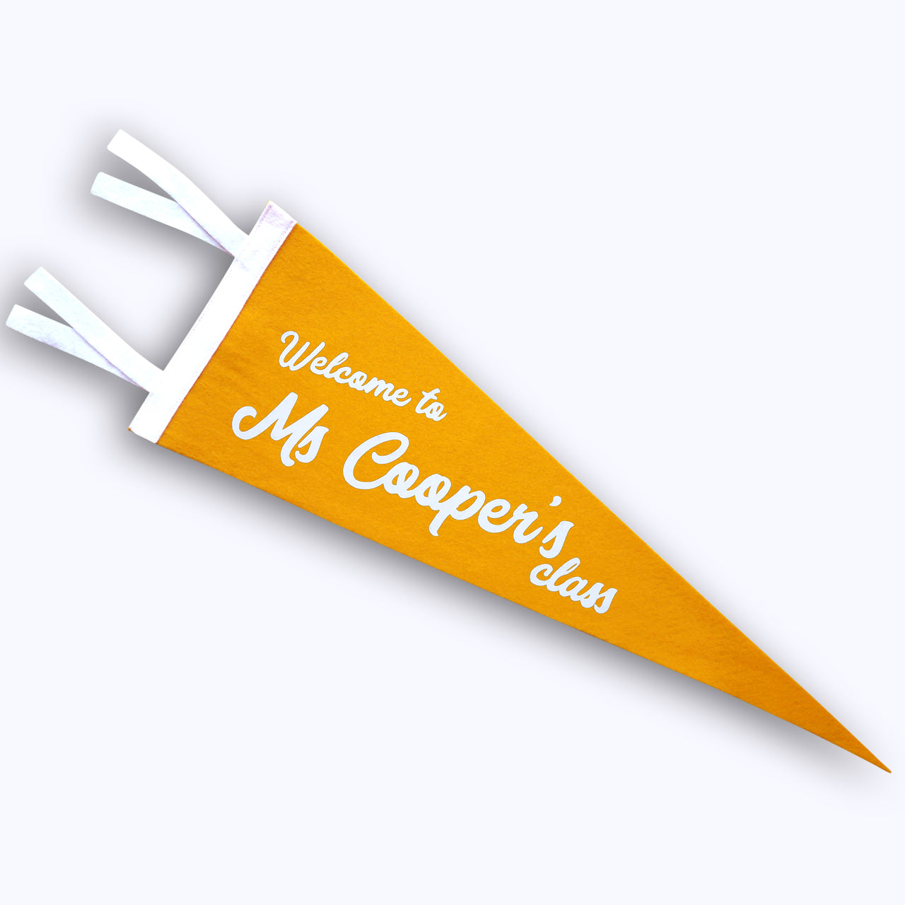 Personalized WELCOME TO TEACHER'S NAME Class Pennant