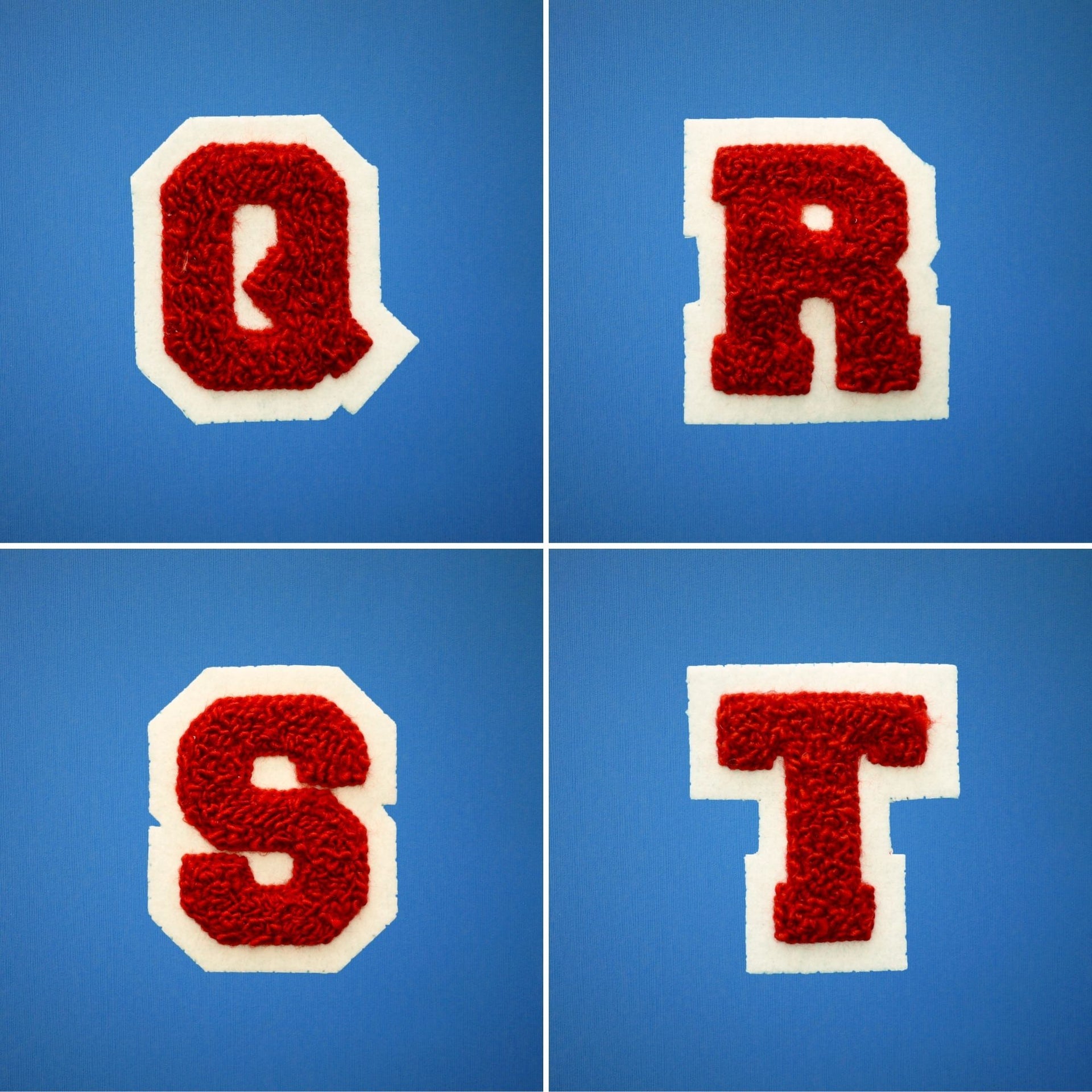 Red/White 6 Chenille Varsity Letter Patches – Varsity Originals