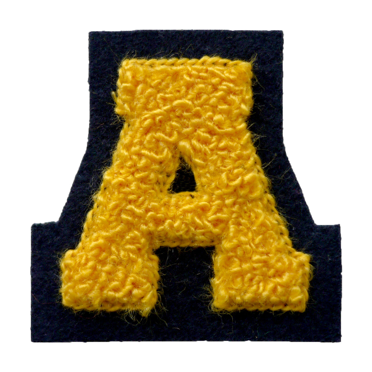 Small Brights Multi Color Chenille Varsity Letter Patch, 2" Sew-On Felt