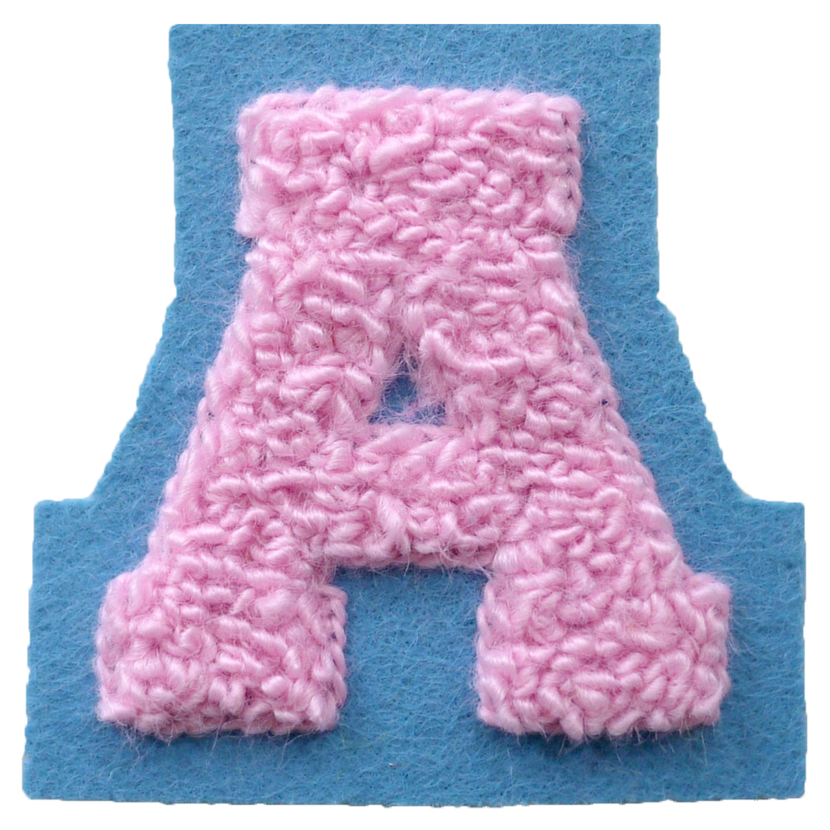 Small Soft Multi Color Chenille Varsity Letter Patch, 2" Sew-On Felt