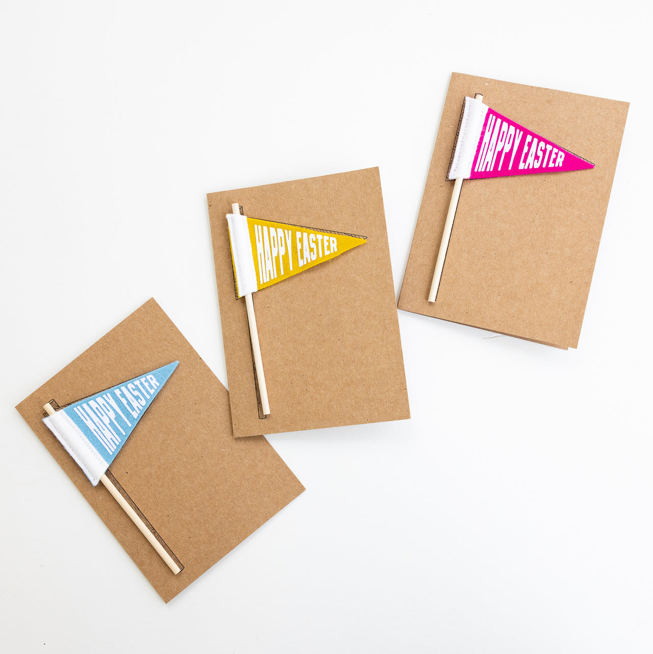 Mini Pennant Greeting Card HAPPY EASTER