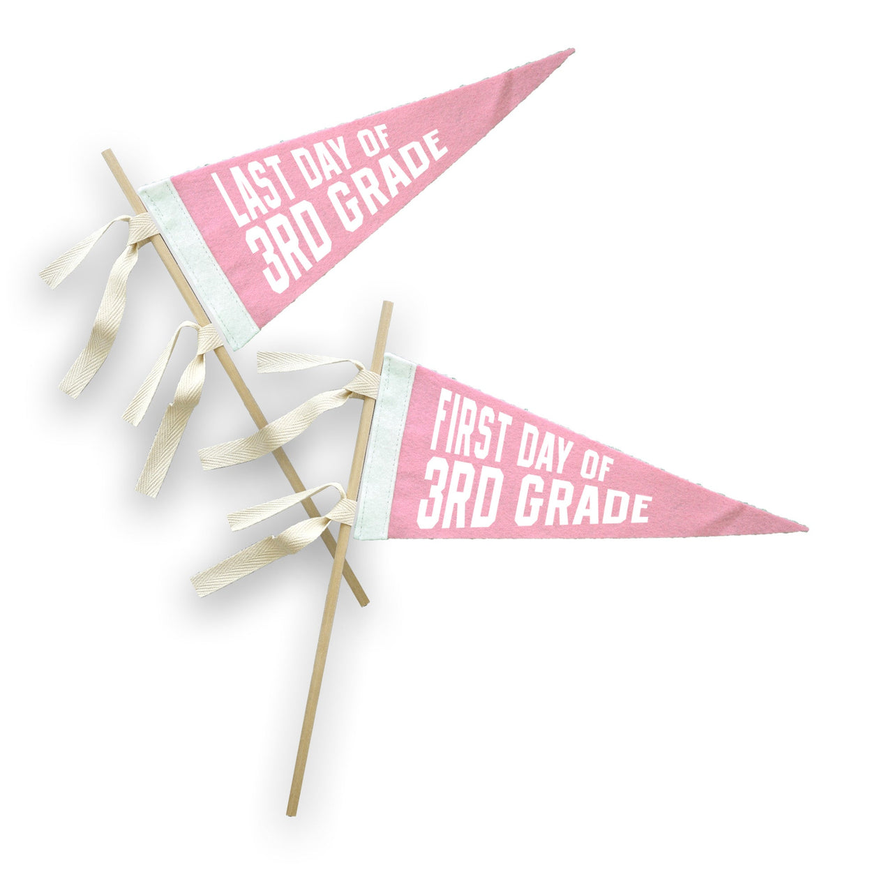 First Day Last Day School Grade Pennant - Various Colors/Grades