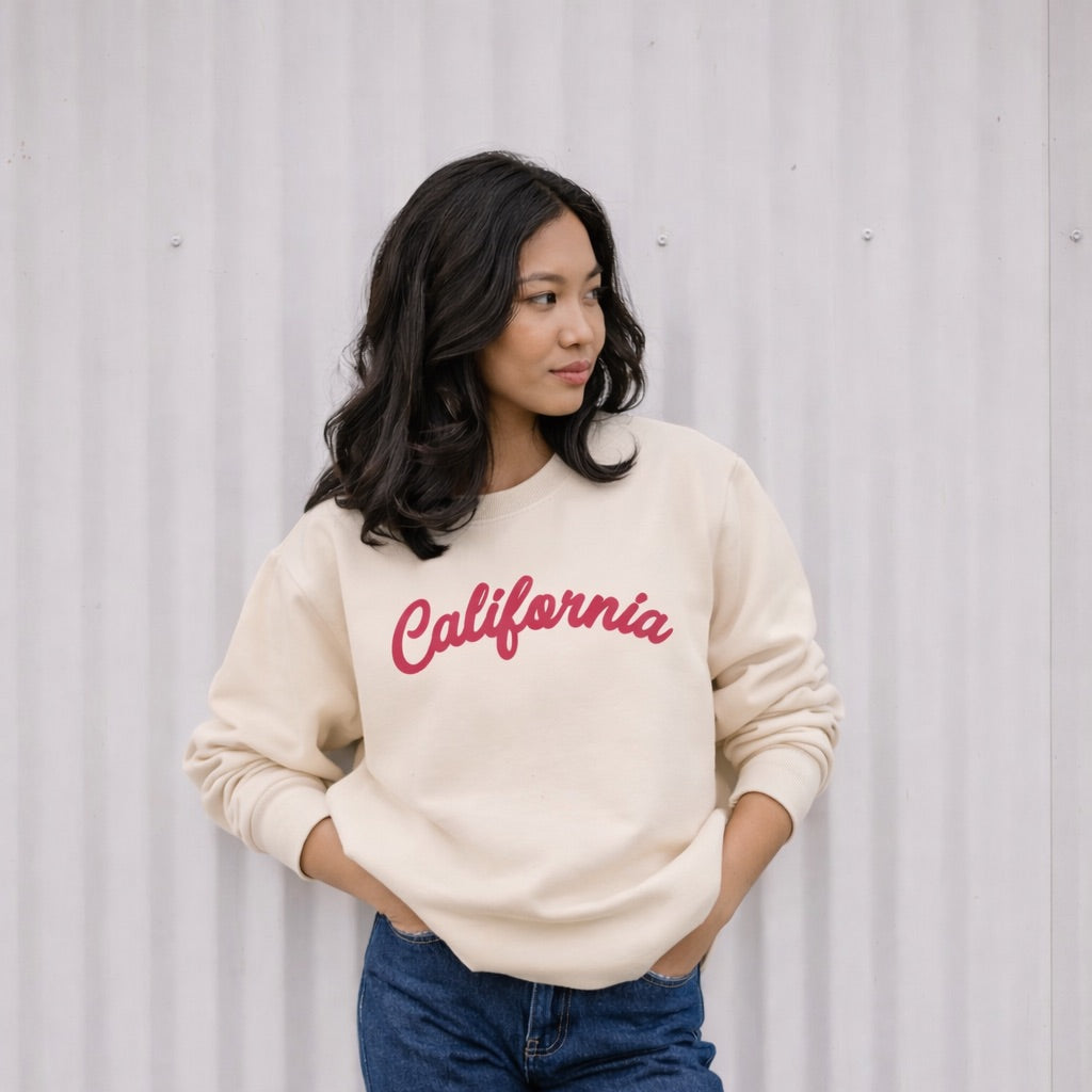 California Felt Letter Organic Sweatshirt