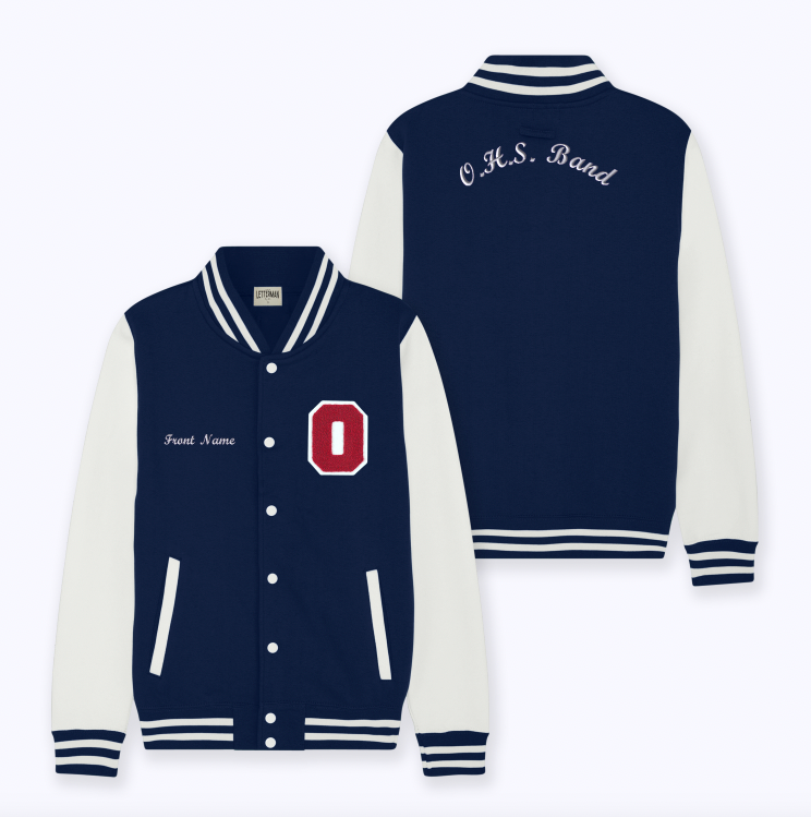 OHS Band Sweatshirt Varsity Jacket
