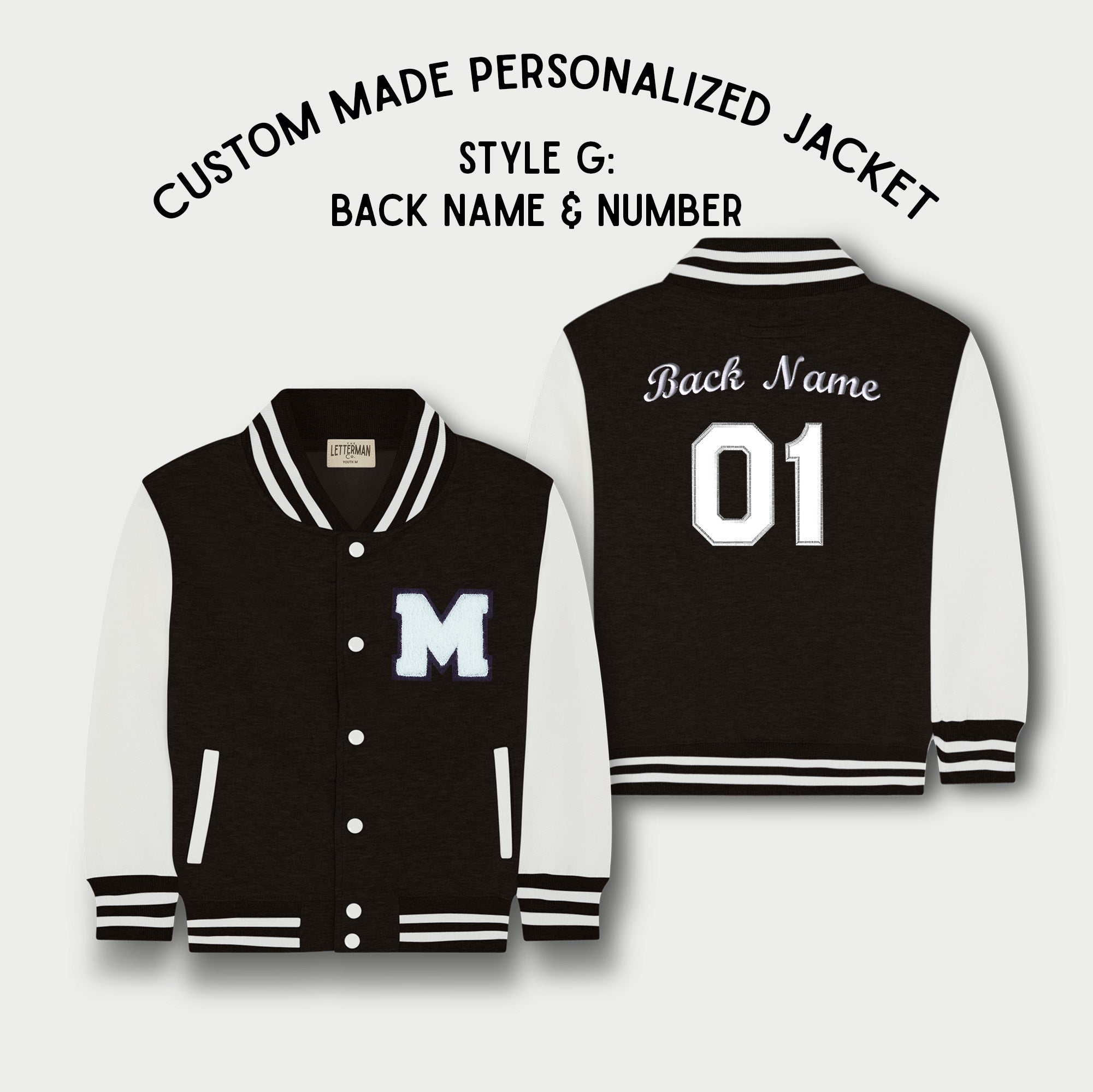 Personalized letterman outlet jacket