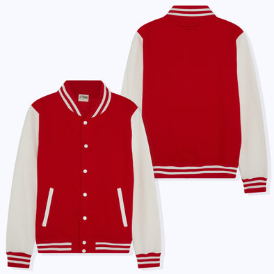 Adult Varsity Jacket RED/WHITE