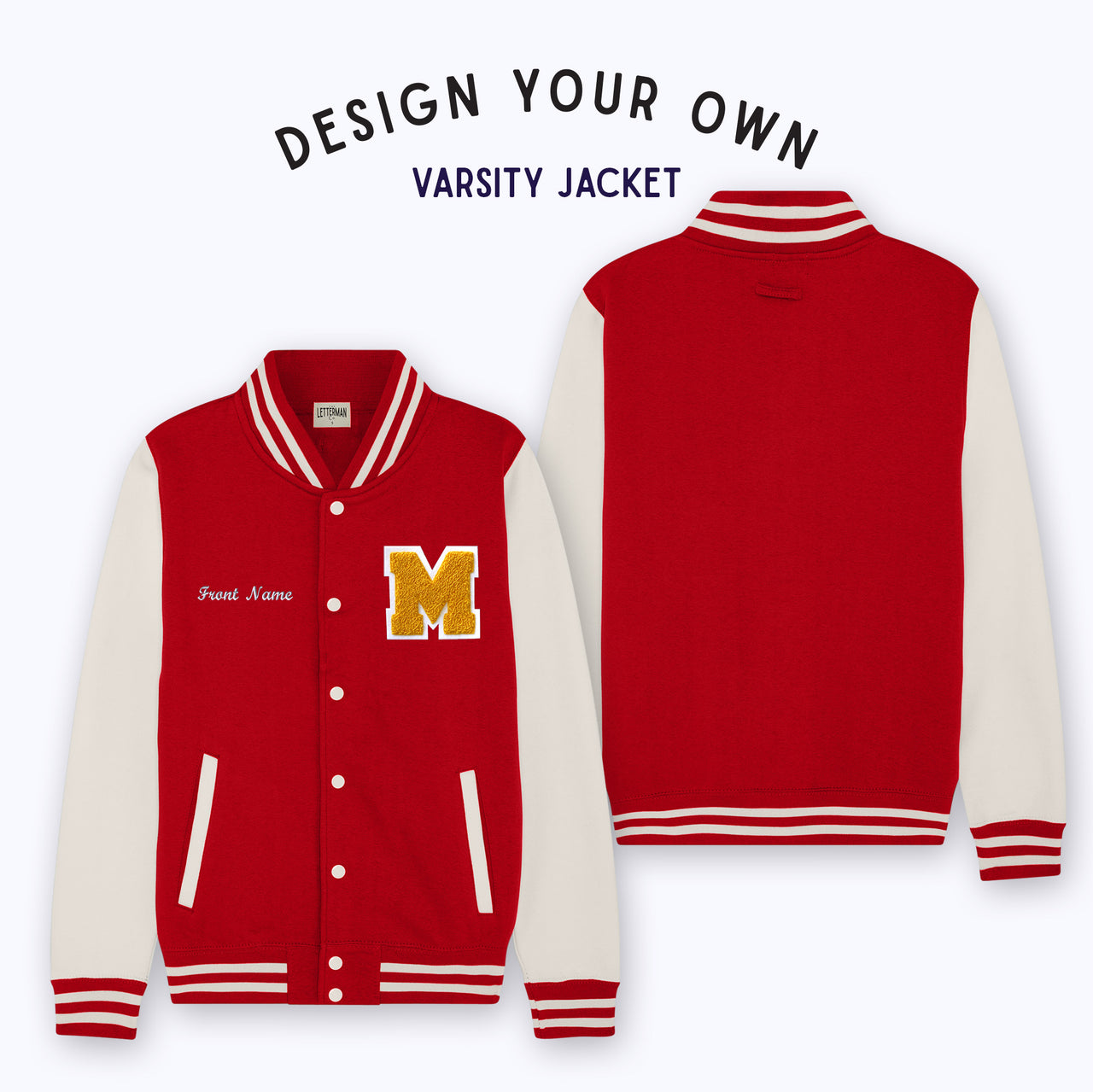 Personalized Teen Varsity Jacket Youth Letterman Jacket 