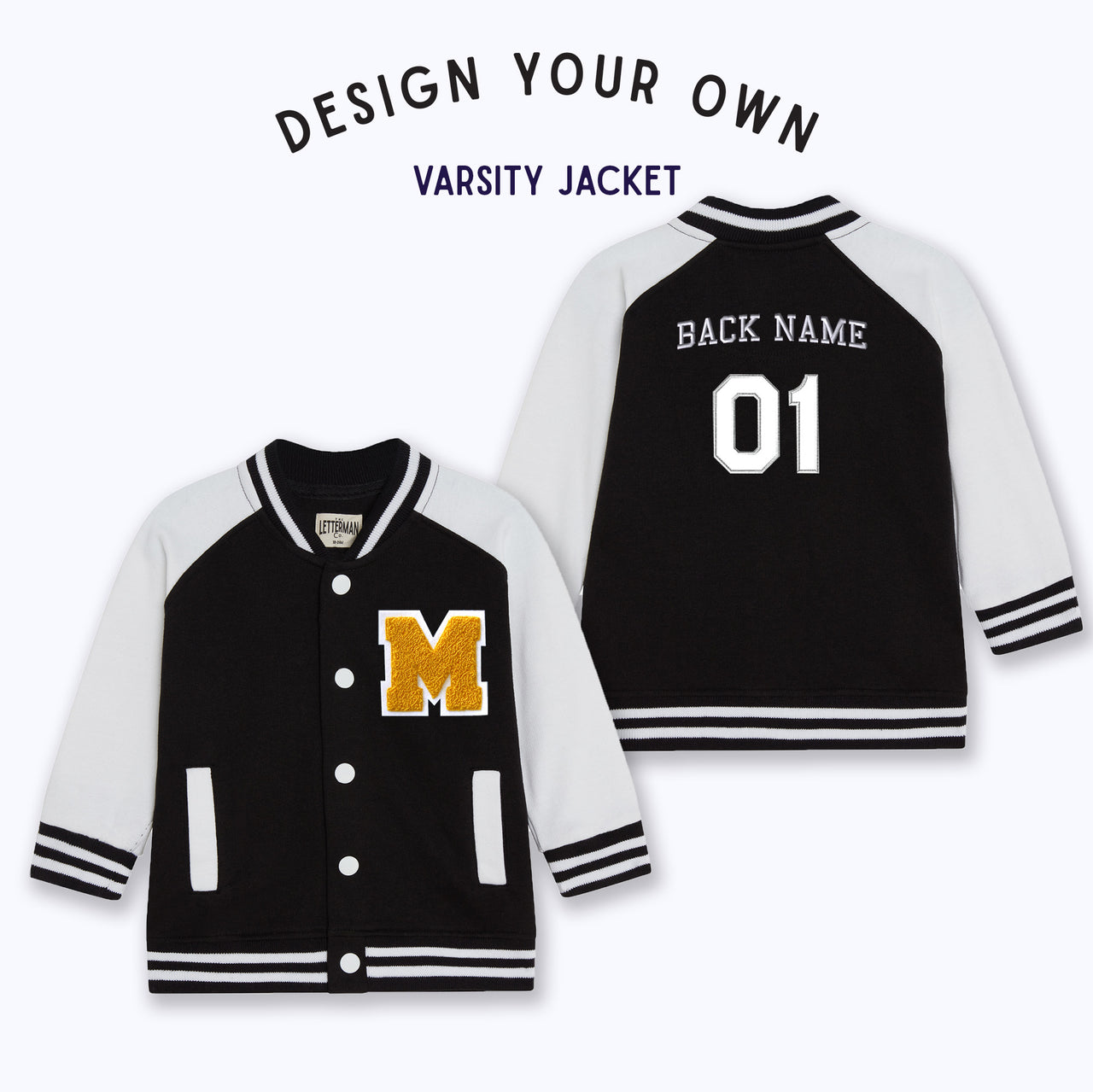 Personalized Teen Varsity Jacket Youth Letterman Jacket 