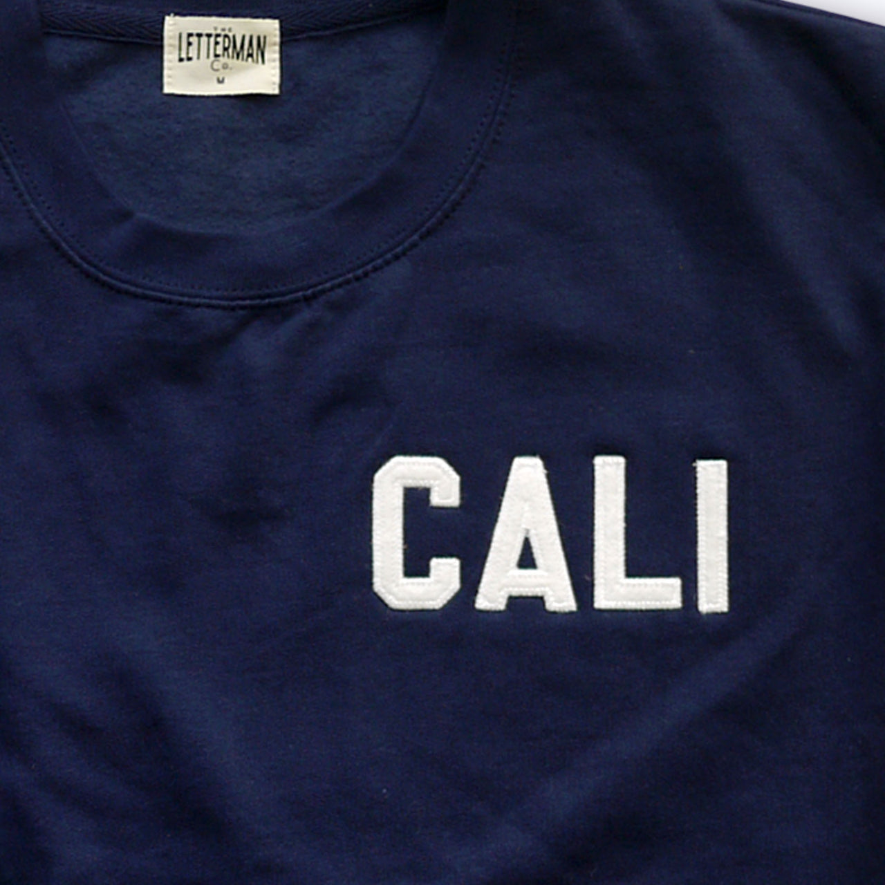 Personalized Adult Crew Neck Sweatshirt with Felt Letters