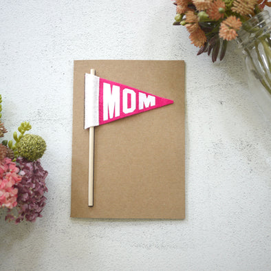 Mini Pennant Greeting Card MOM