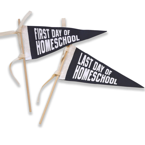 First Day Last Day School Pennant - NAVY