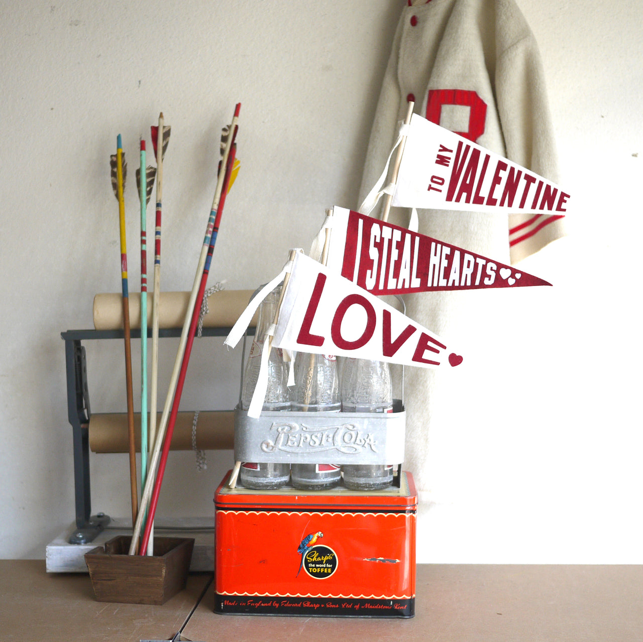 Valentines Day Pennant