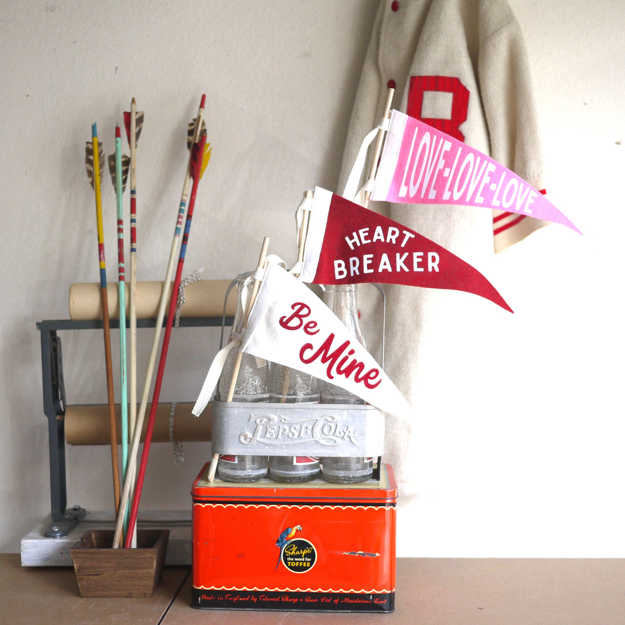 Valentines Day Pennant