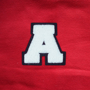 MEDIUM Varsity Letter Chenille Felt Patch 3.5" White/ Black